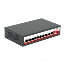 SarmatT SR-PS0820GBL 10 портовый неуправляемый РоЕ коммутатор